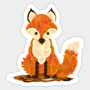 Fall Fox Sticker